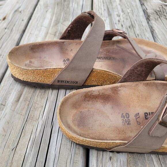 Birkenstocks Mayari Sandals Brown Top Loop Boho Hippie Gorpcore US 9 EUR 40 - Picture 8 of 9